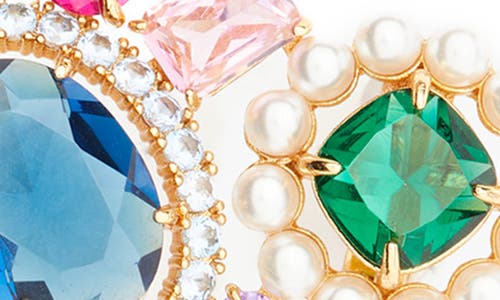 Kate Spade New York Victoria Crystal & Imitation Pearl Statement Climber Earrings In Multi