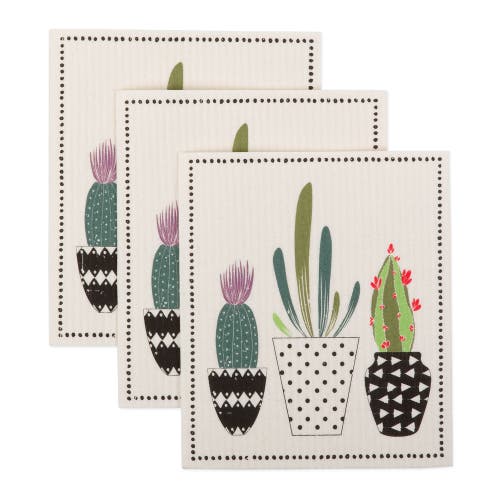 Dii Swedish Dishcloth Set/3, Reusable & Absorbent In Multi
