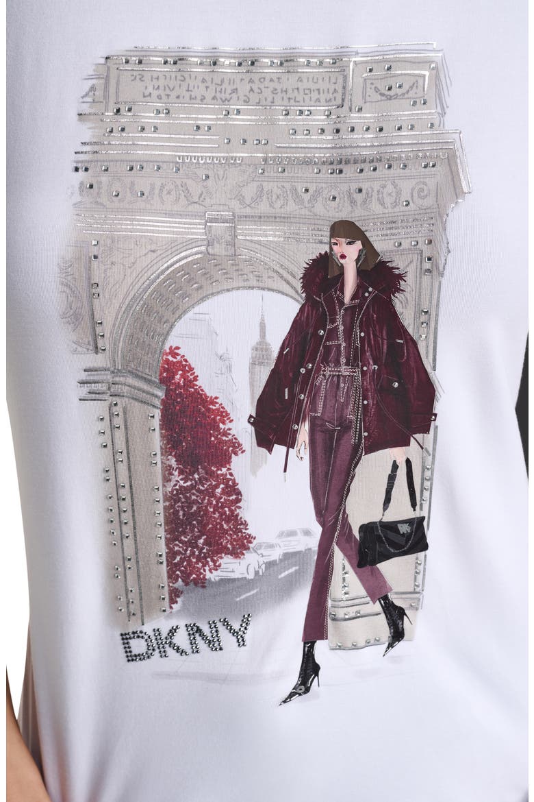 Washington Square Arch Graphic T-Shirt, Alternate, color, WHITE