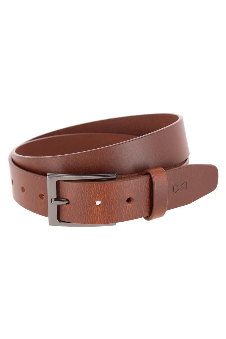 Conall 35mm Changeable Buckle Genuine Leather Belt, Main, color, Brown