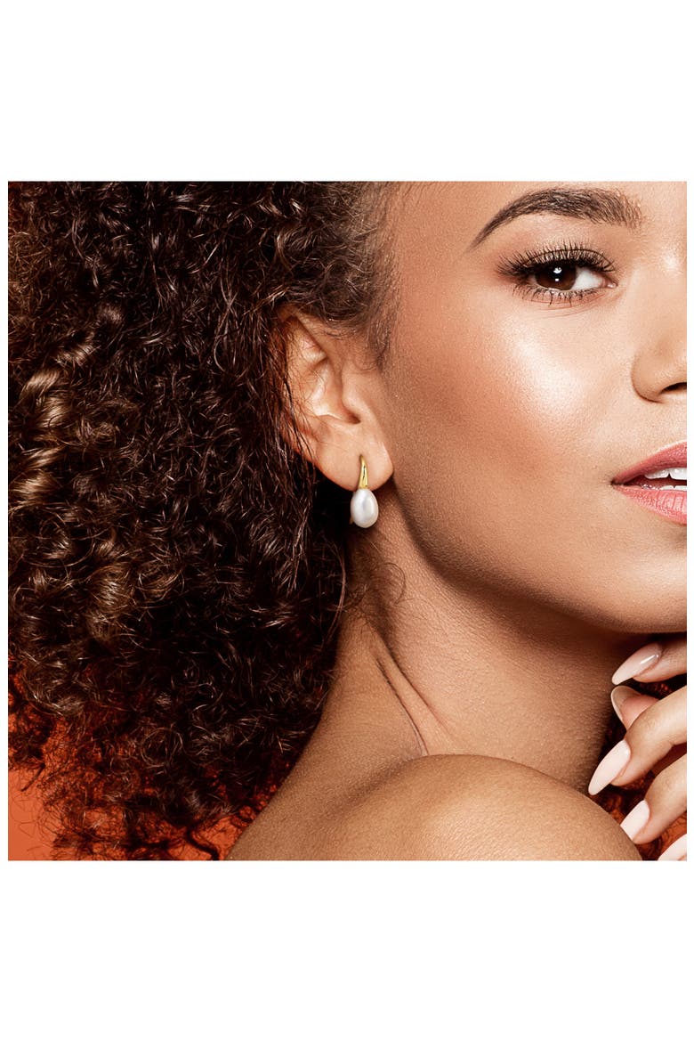 Cultured Freshwater Pearl Drop Earrings, Alternate, color, WHITE/PEARL