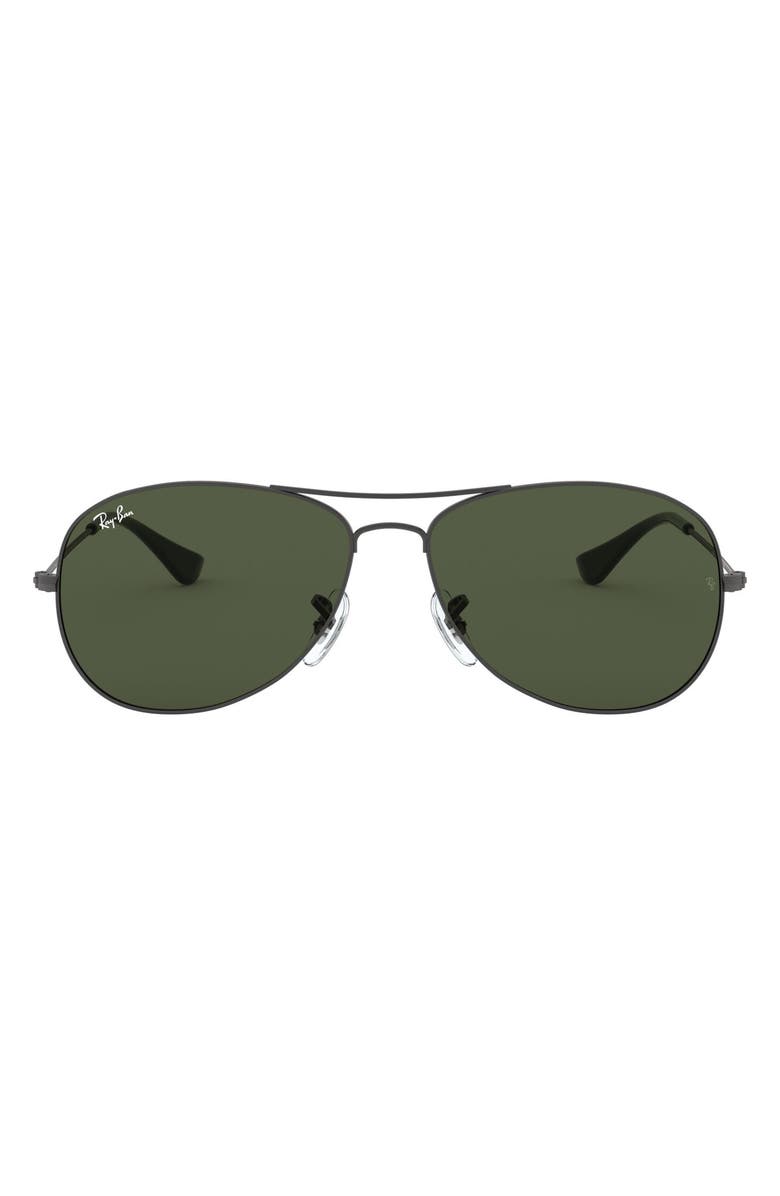Ray-Ban Cockpit 56mm Aviator Sunglasses, Main, color,