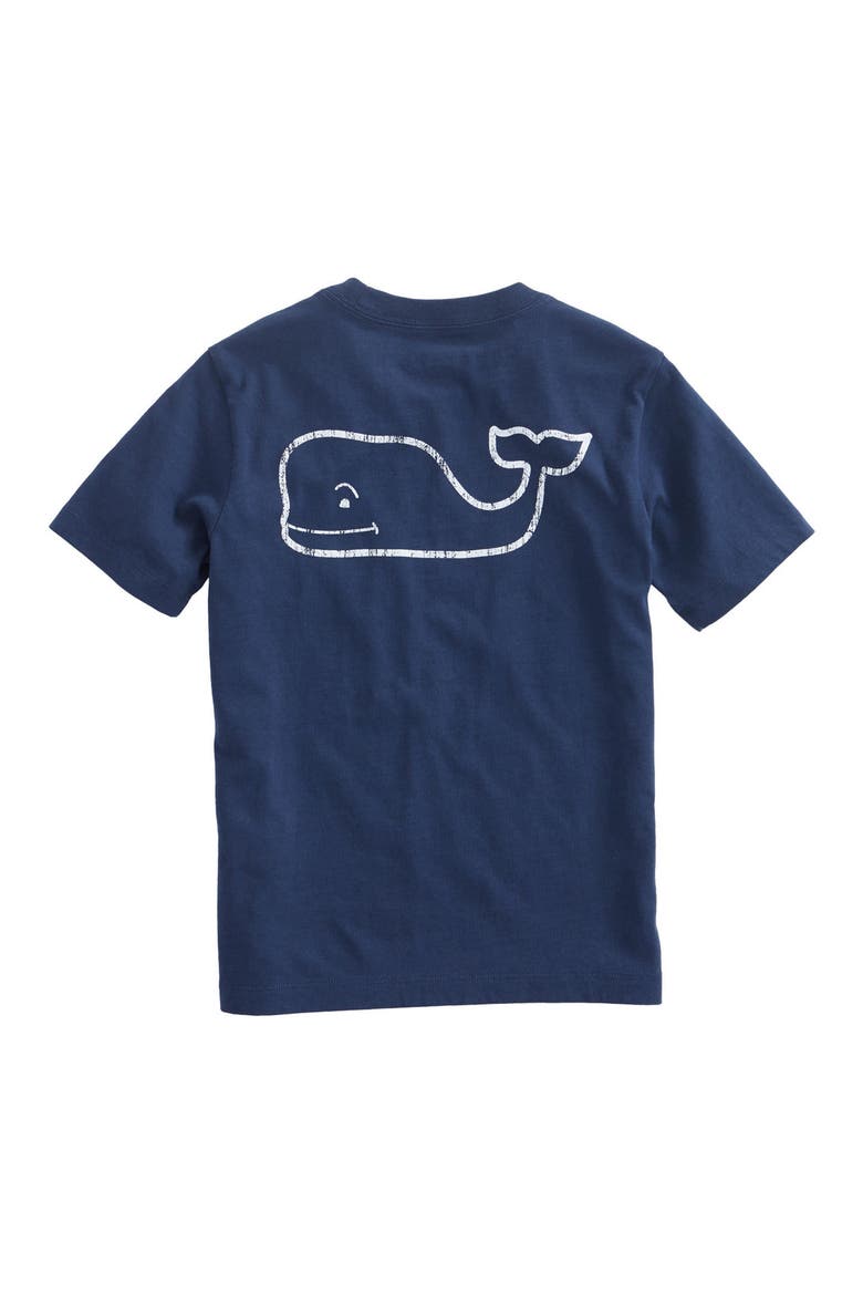 Kids' Whale Logo Pocket Graphic T-Shirt, Alternate, color, BLUE BLAZE