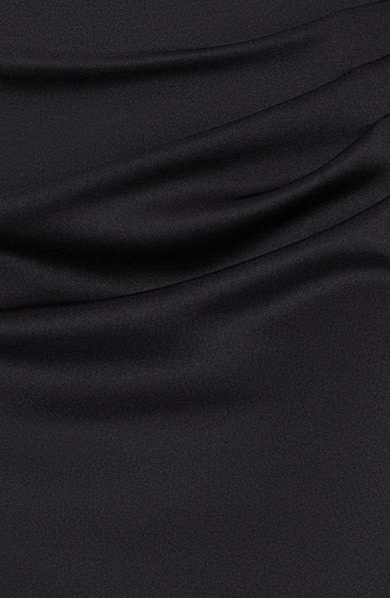 Xscape Evenings Off the Shoulder Scuba Gown, Alternate, color, Black