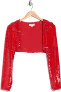 L'AGENCE Rocco Sequin Shrug