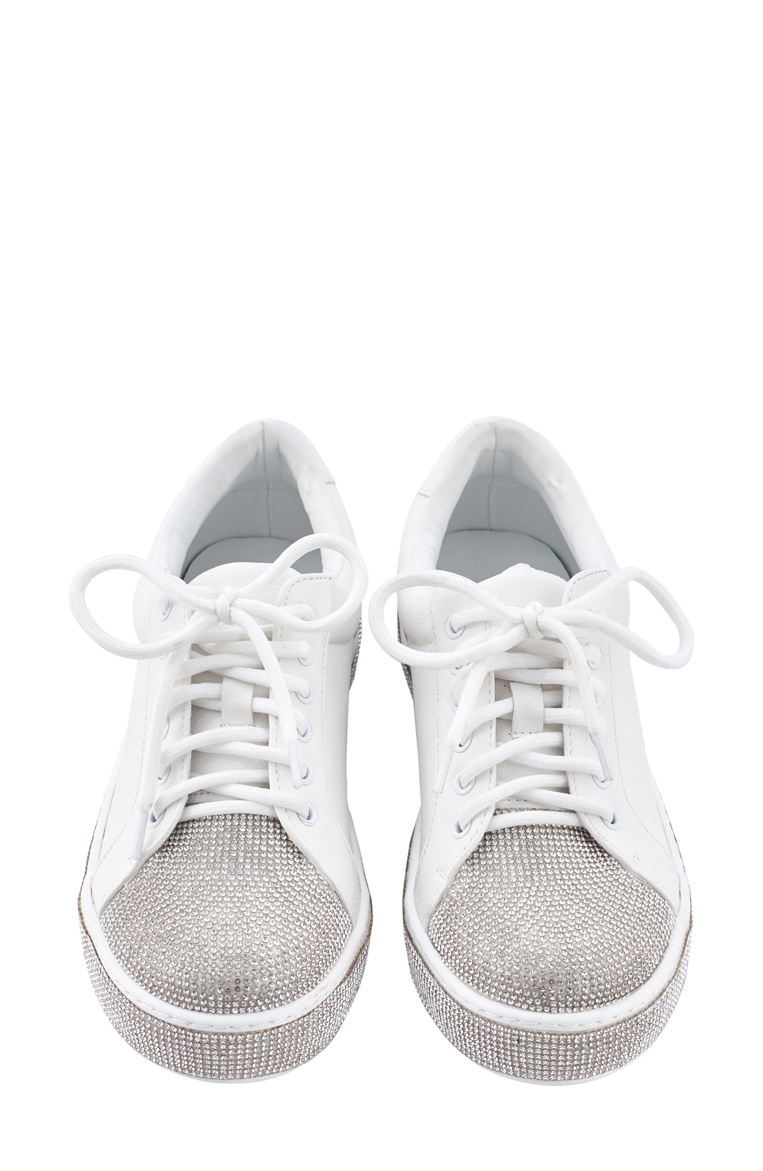 LADY COUTURE Legend Rhinestone Sneaker, Alternate, color, White
