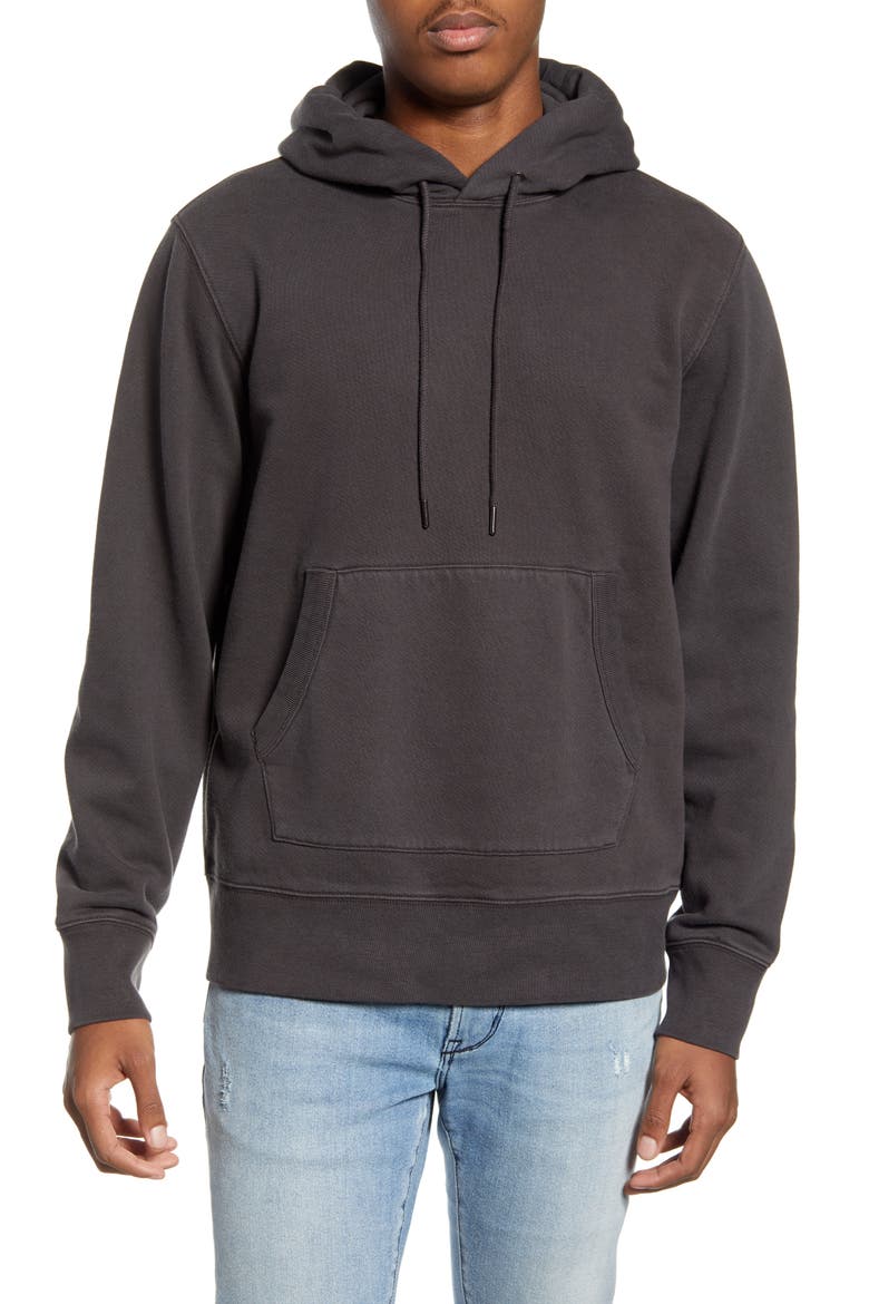 Hooded Sweatshirt, Main, color, BLACK COAL