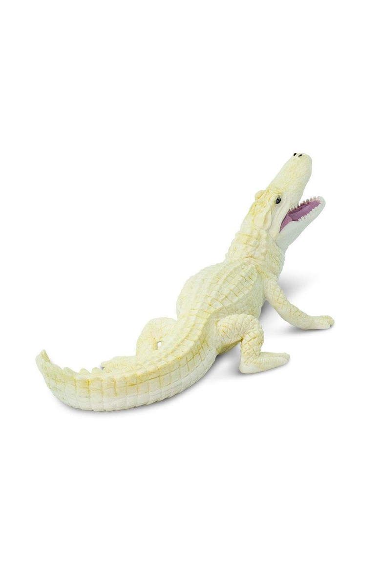 Safari Ltd. White Alligator Kids Toy Figure, Alternate, color, NO COLOR
