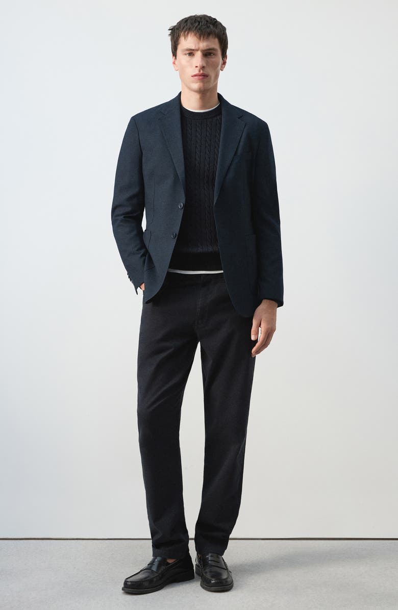 MANGO Slim Fit Sport Coat, Alternate, color, Navy