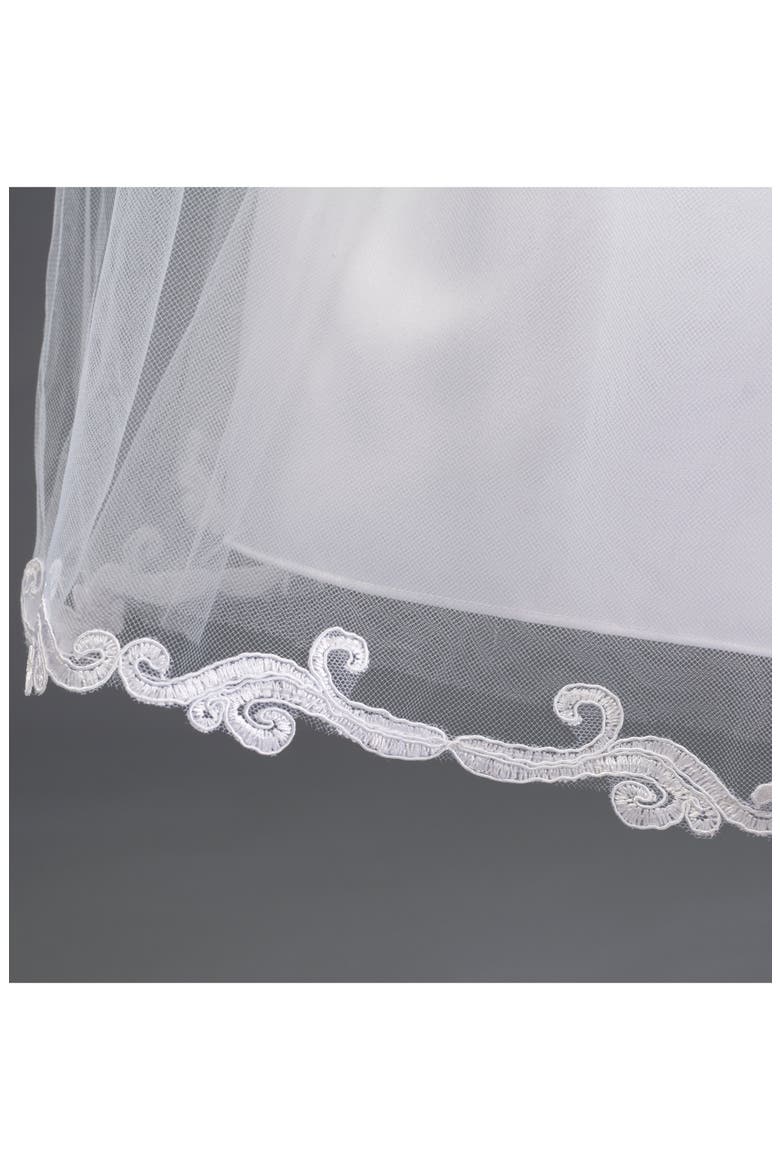 Iris & Ivy Embroidered Sleeveless Tulle Dress, Alternate, color, WHITE