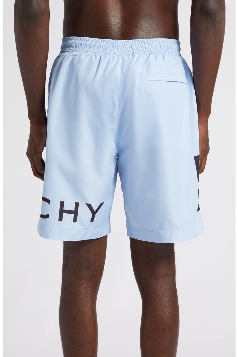 Logo Swim Trunks, Alternate, color, 453-BABY BLUE