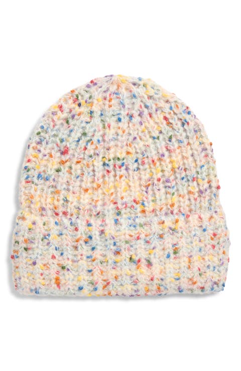Marled Confetti Cuffed Beanie