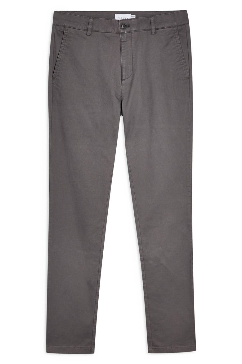 Stretch Skinny Fit Chinos, Alternate, color, CHARCOAL