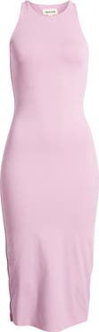 Open Edit Smooth Edit Sleeveless Body-Con Midi Dress