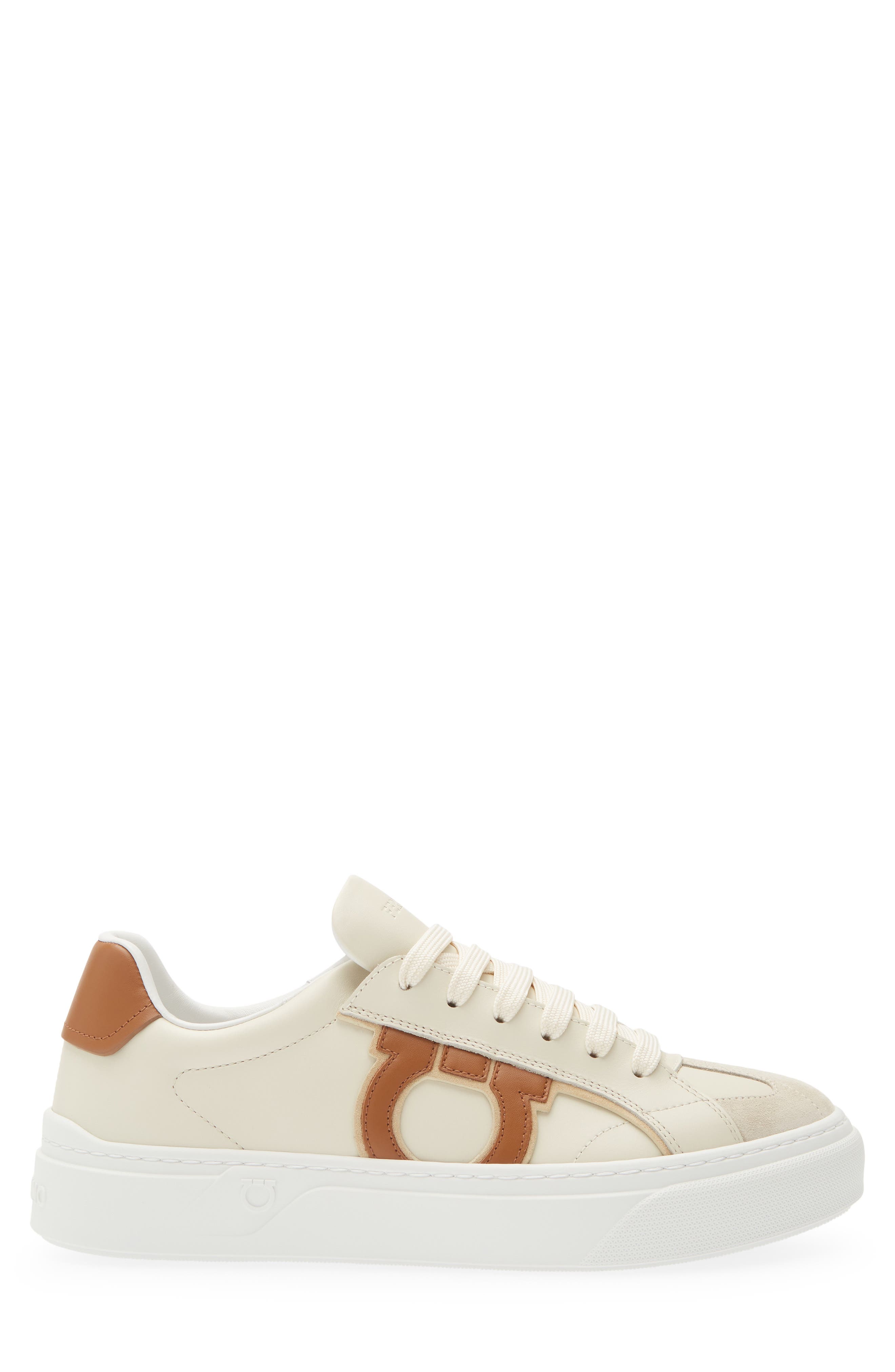 FERRAGAMO Sauro Gancini Sneaker, Alternate, color, Spiaggia Mascarpone Naturale