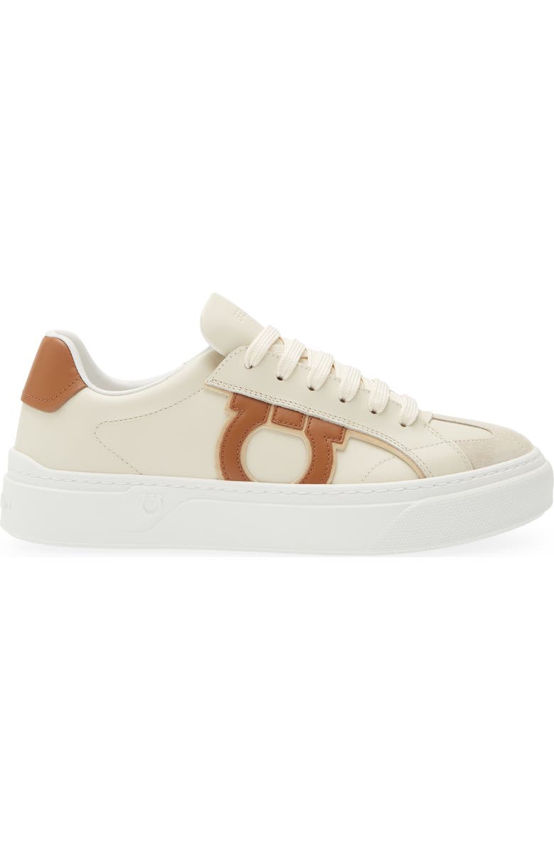 FERRAGAMO Sauro Gancini Sneaker, Alternate, color, Spiaggia Mascarpone Naturale