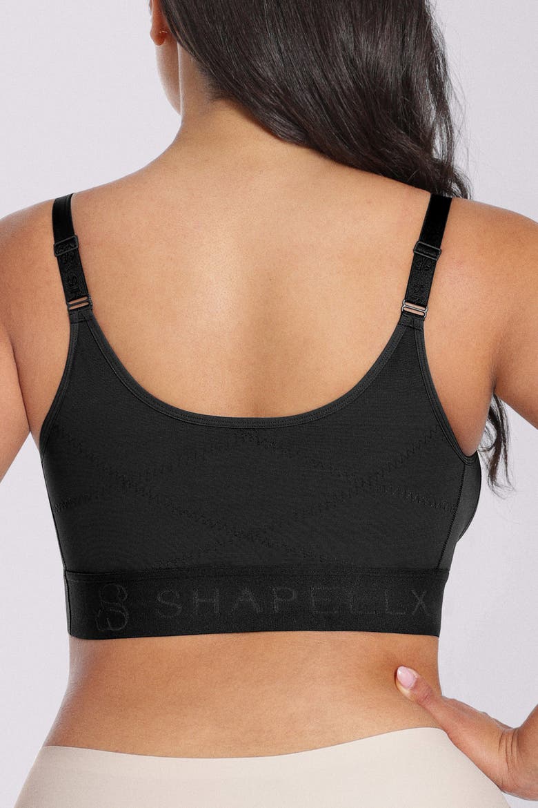 Bare Essentials AirSlim Unlined Wireless Front-Closure Bra, Alternate, color, Black