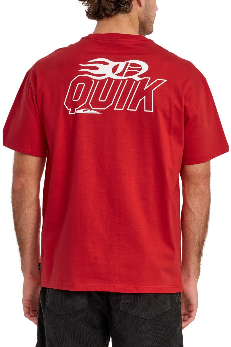 Stacked Mer Cotton Graphic T-Shirt, Alternate, color, SALSA