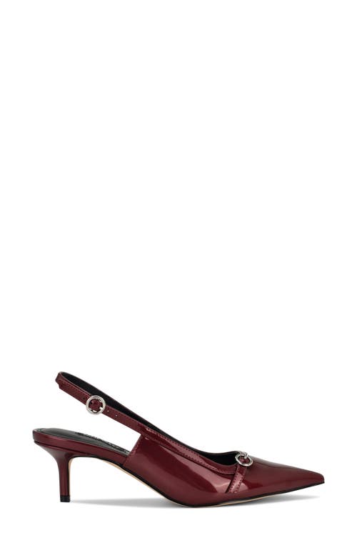 Nine West Ashlea Slingback Pointed Toe Pump In Brown
