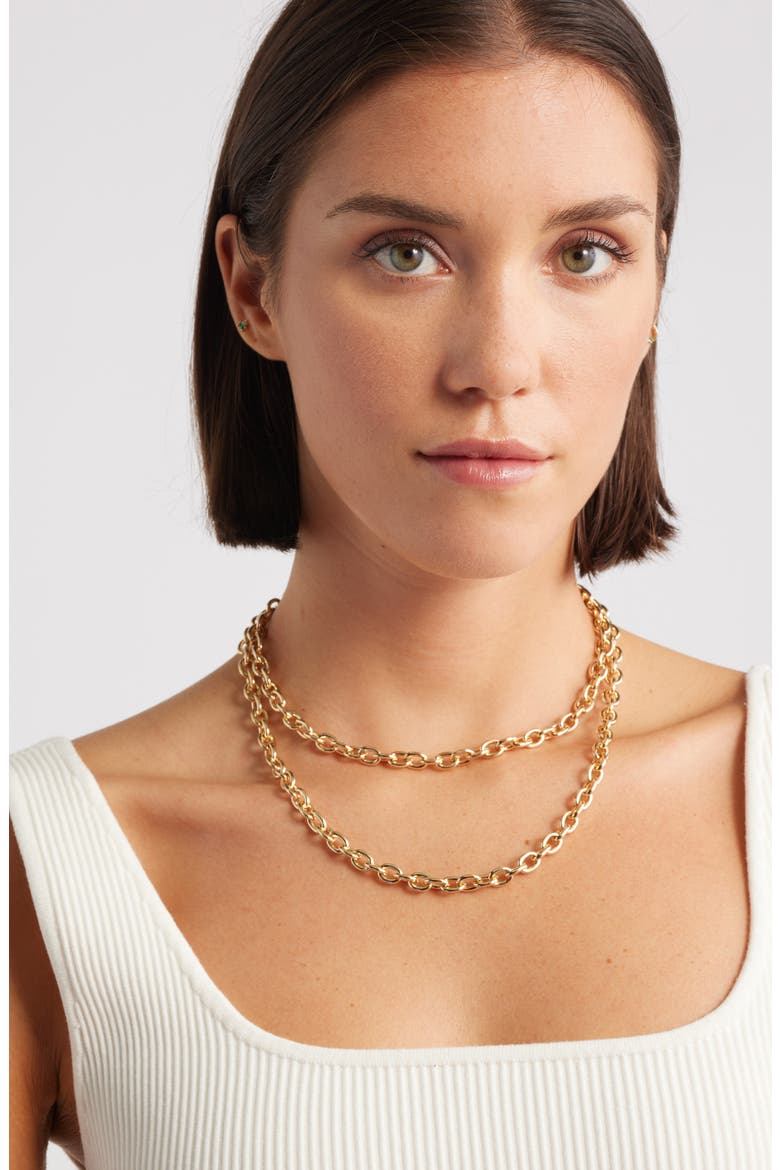 Toggle Wrap Chain Necklace, Alternate, color, GOLD