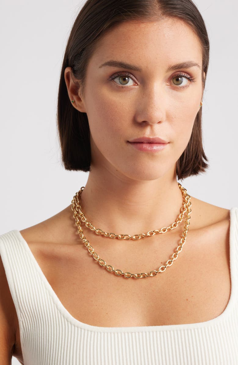 Nordstrom Toggle Wrap Chain Necklace, Alternate, color, 