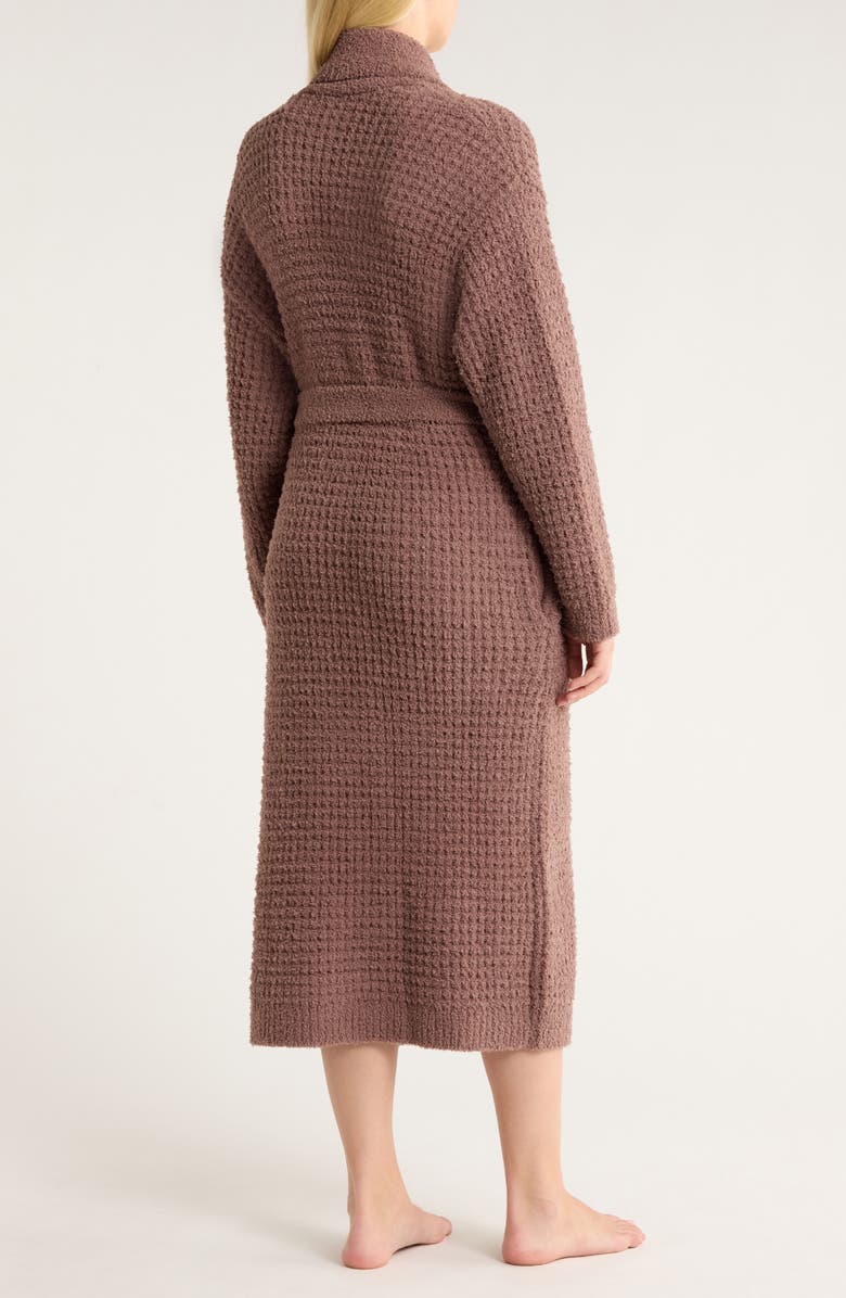 Eberjey Bouclè Waffle Knit Robe, Alternate, color, Deep Taupe