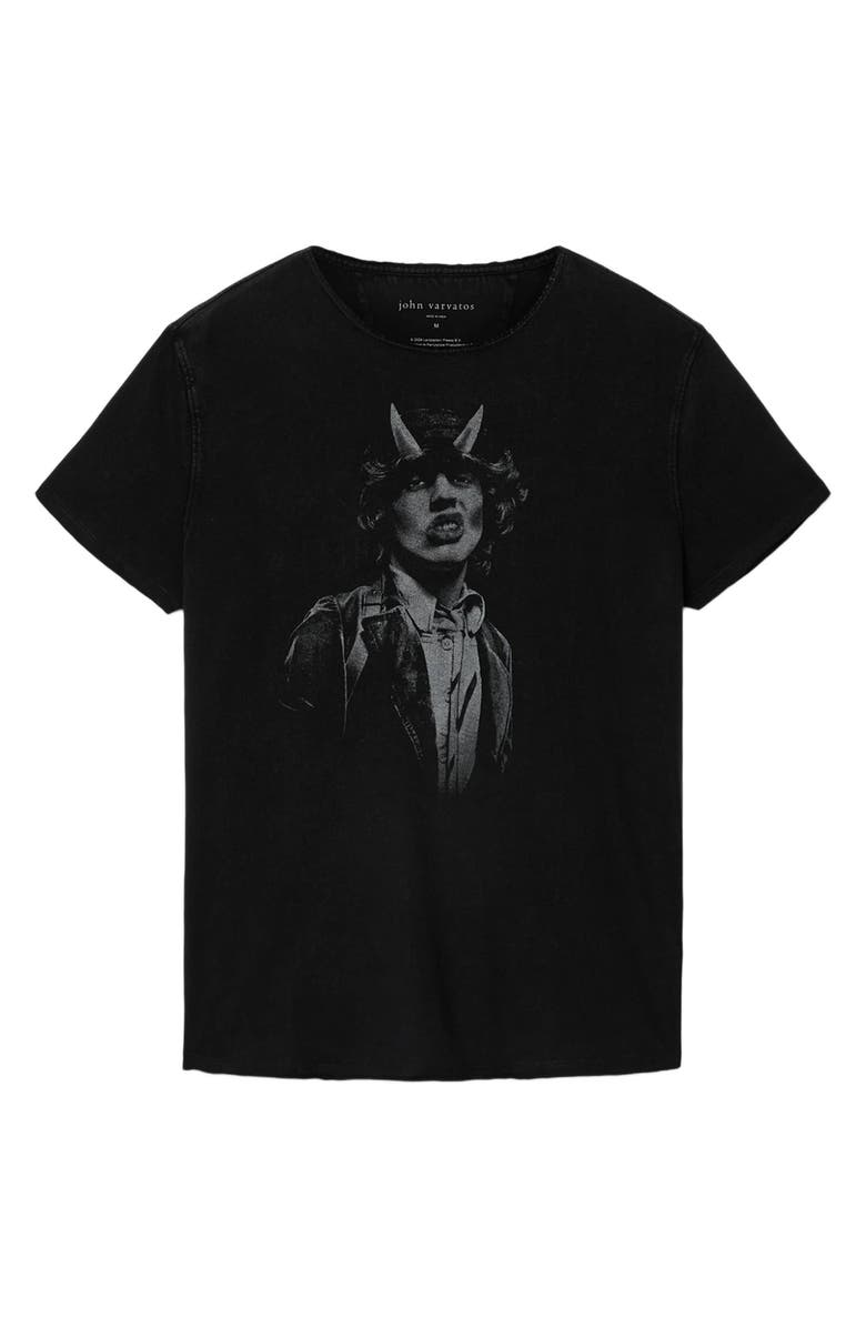 John Varvatos AC/DC Raw Edge Graphic T-Shirt, Alternate, color, 