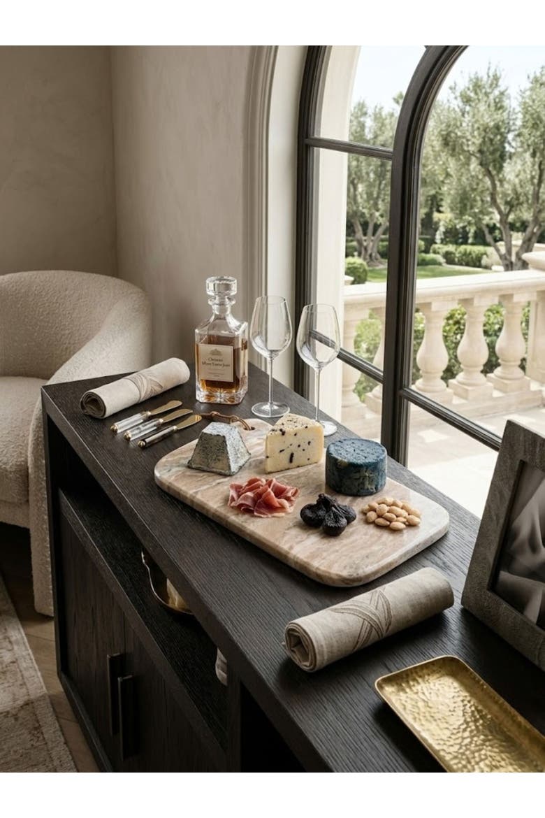 Dakota Marble Cheese Board, Alternate, color, Beige