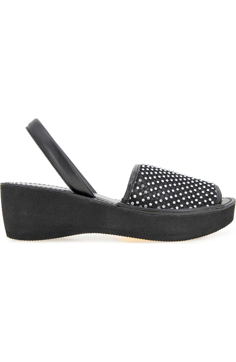 Reaction Kenneth Cole Slingback Sandal, Alternate, color, Black Crystal Mesh