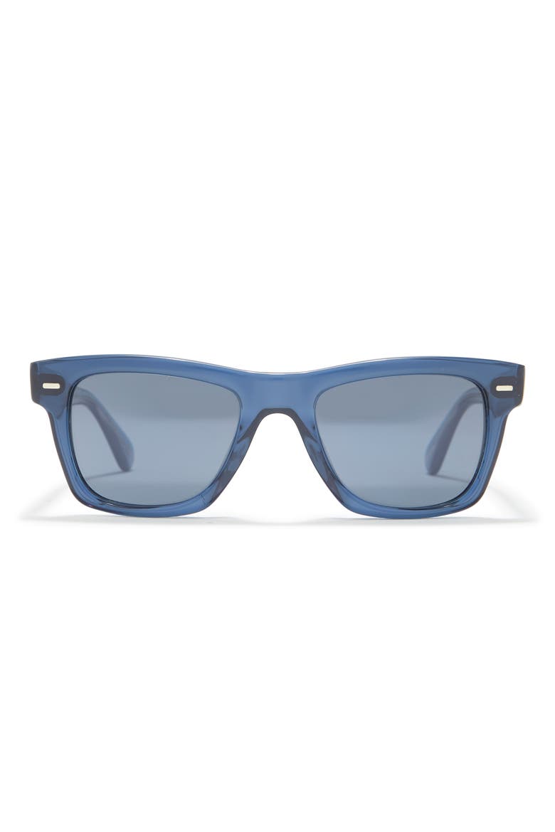49mm Square Sunglasses, Main, color, BLUE