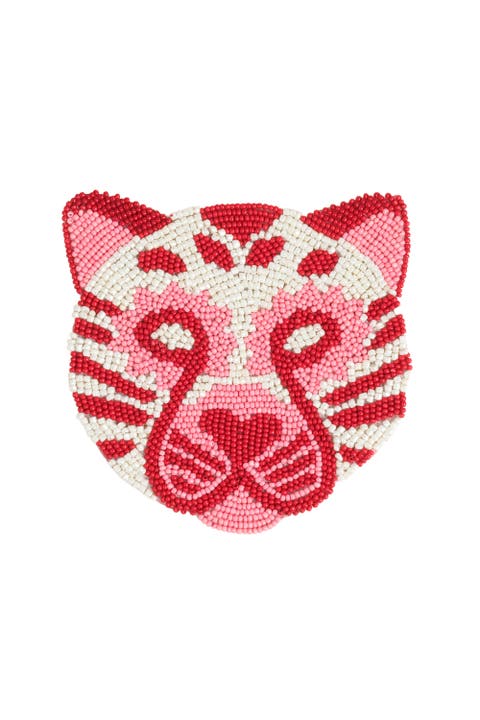 Dadri Beaded Coaster Tiger 4 In