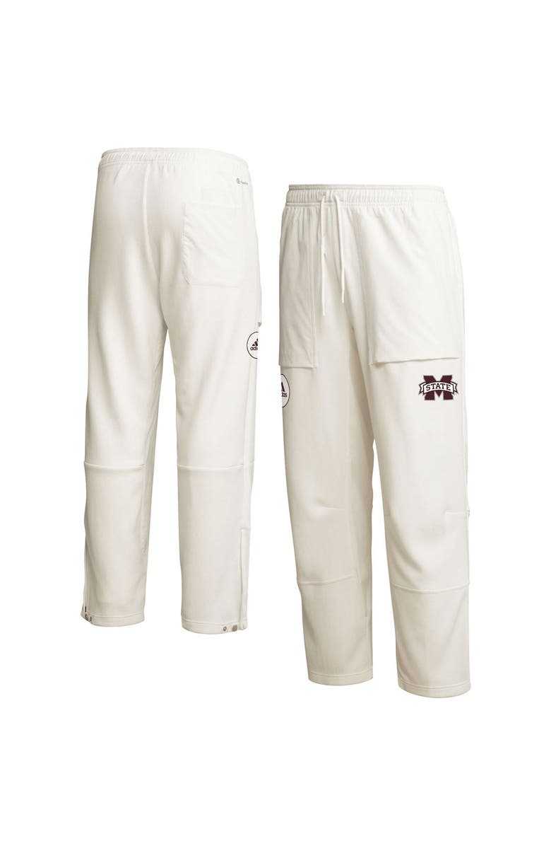 adidas Men's adidas Cream Mississippi State Bulldogs Zero Dye AEROREADY Pants, Main, color,