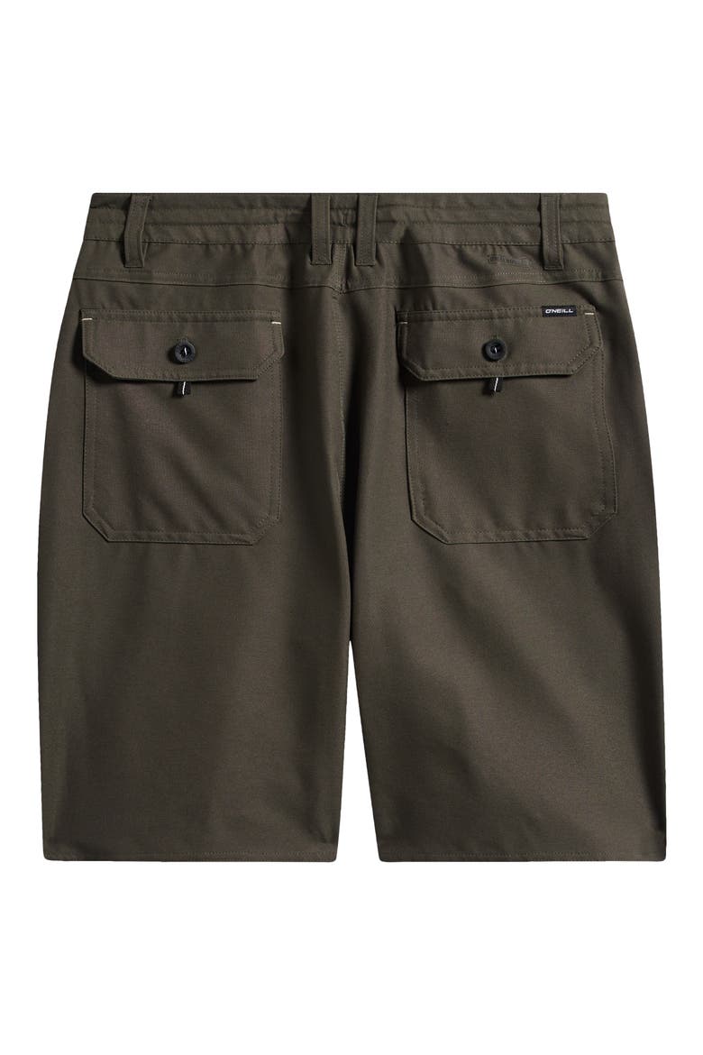 Kids' Utility Scallop Hybrid Shorts, Alternate, color, ARMY