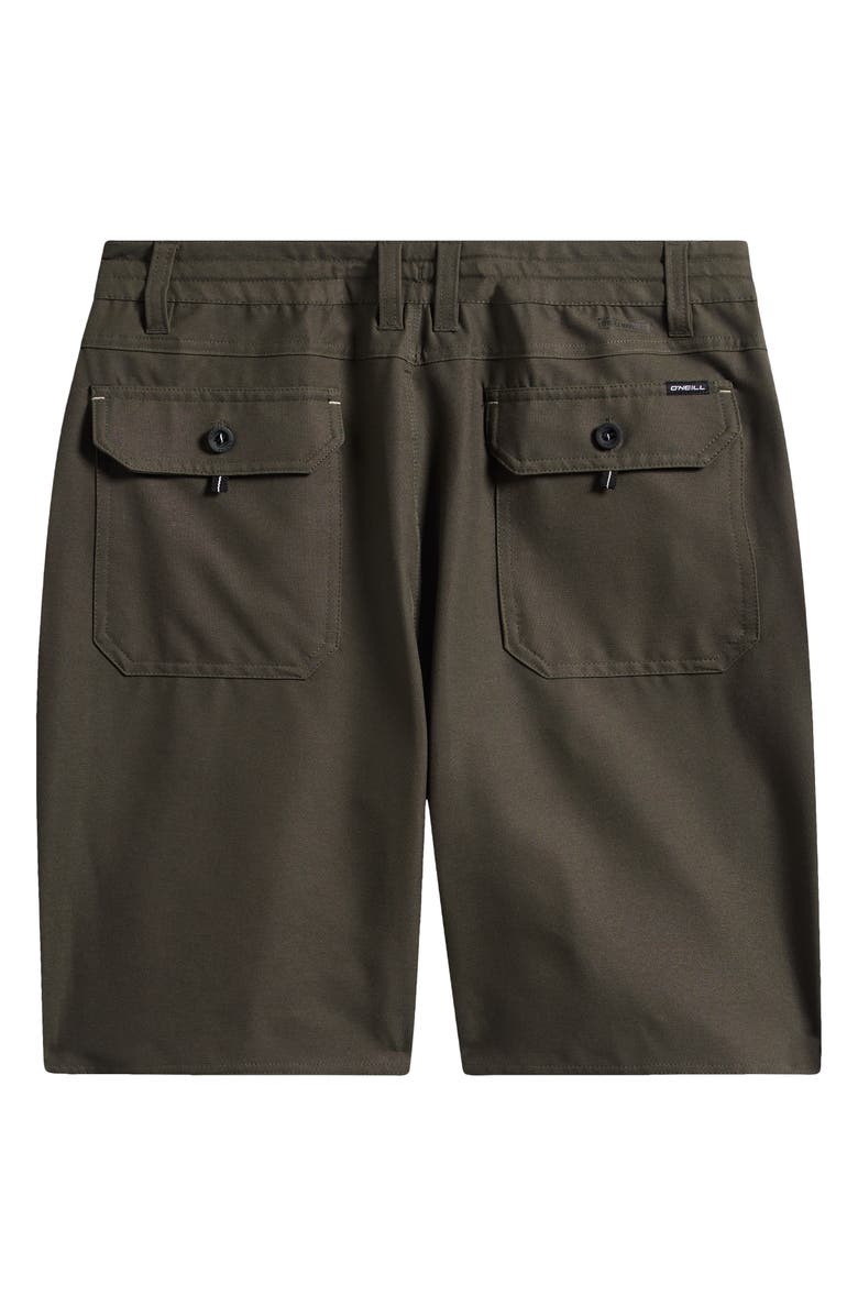 O'Neill Kids' Utility Scallop Hybrid Shorts, Alternate, color, Army