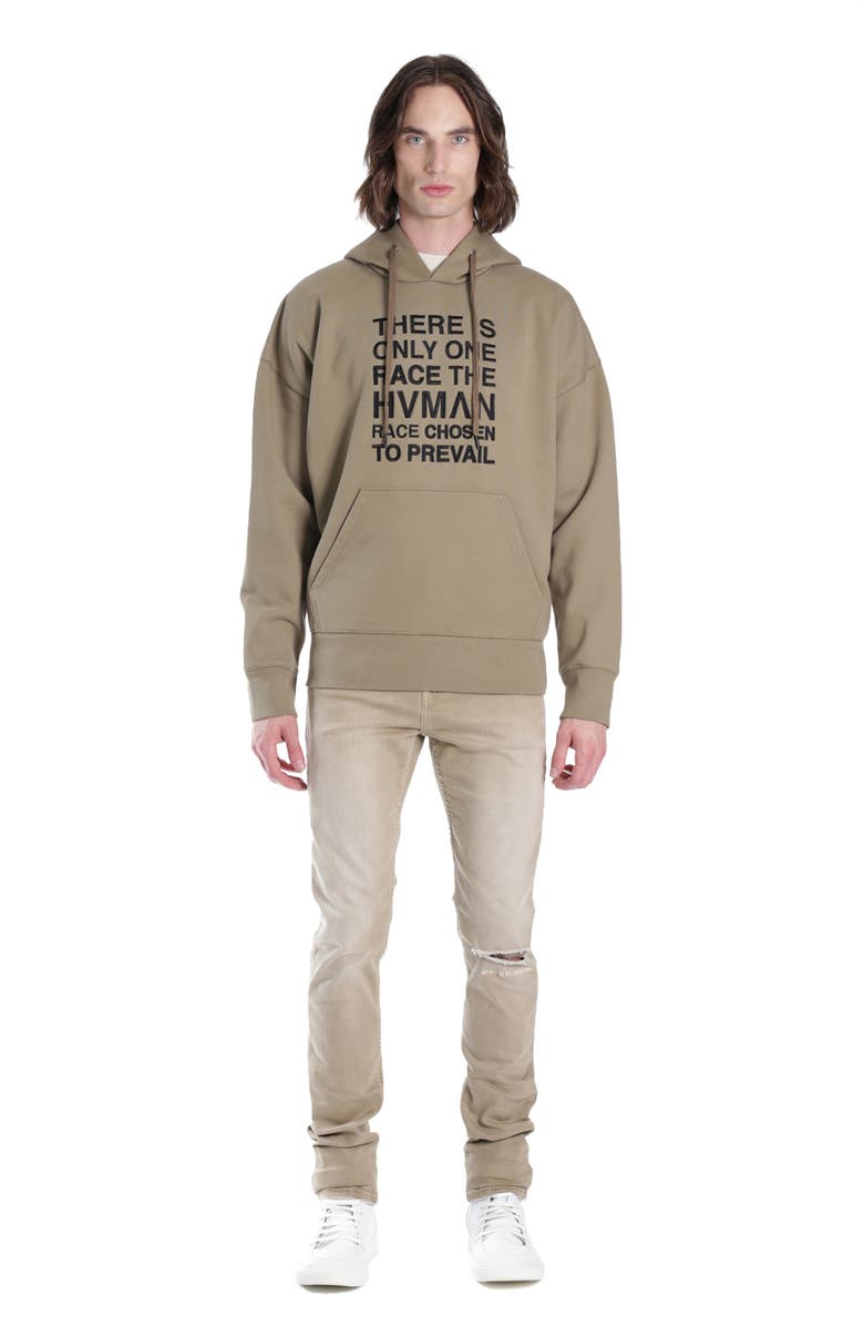 HVMAN Embroidered Logo Hoodie, Alternate, color,