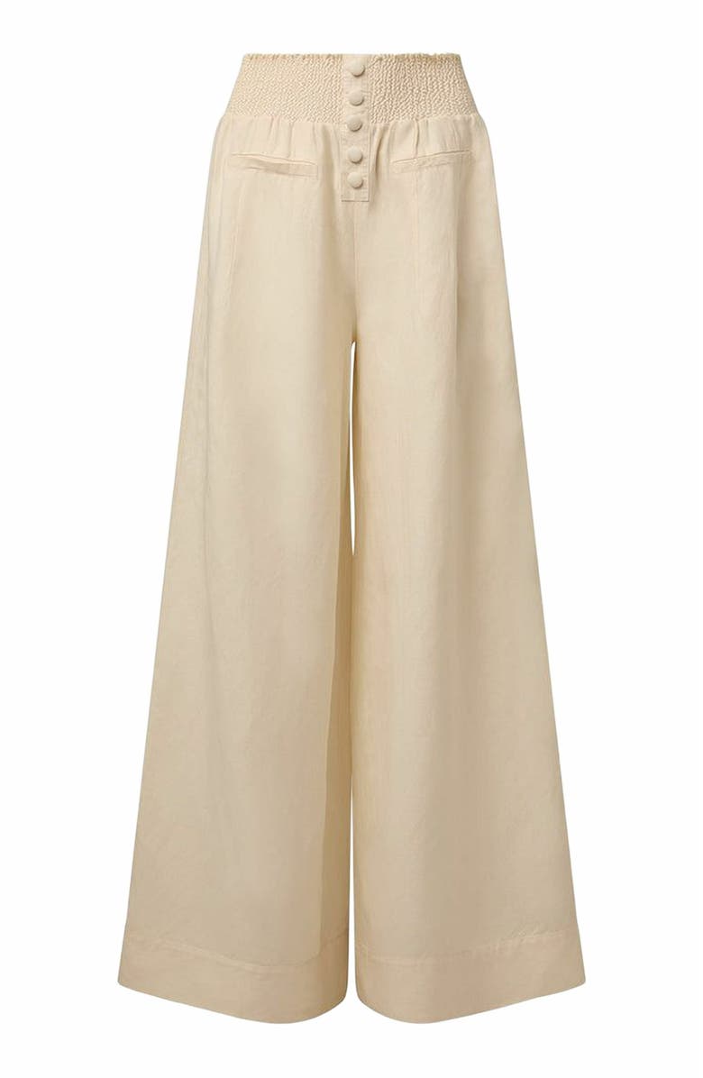 WeWoreWhat Button Front Palazzo Pant, Main, color, 
