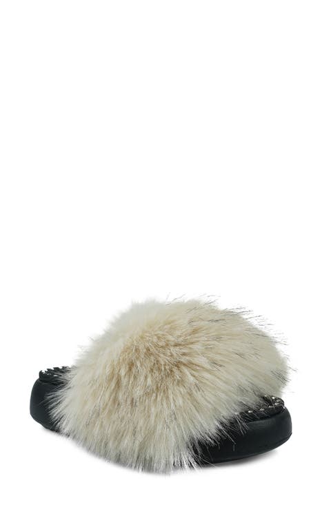 Fabbi Faux Fur Platform Sandal (Women)