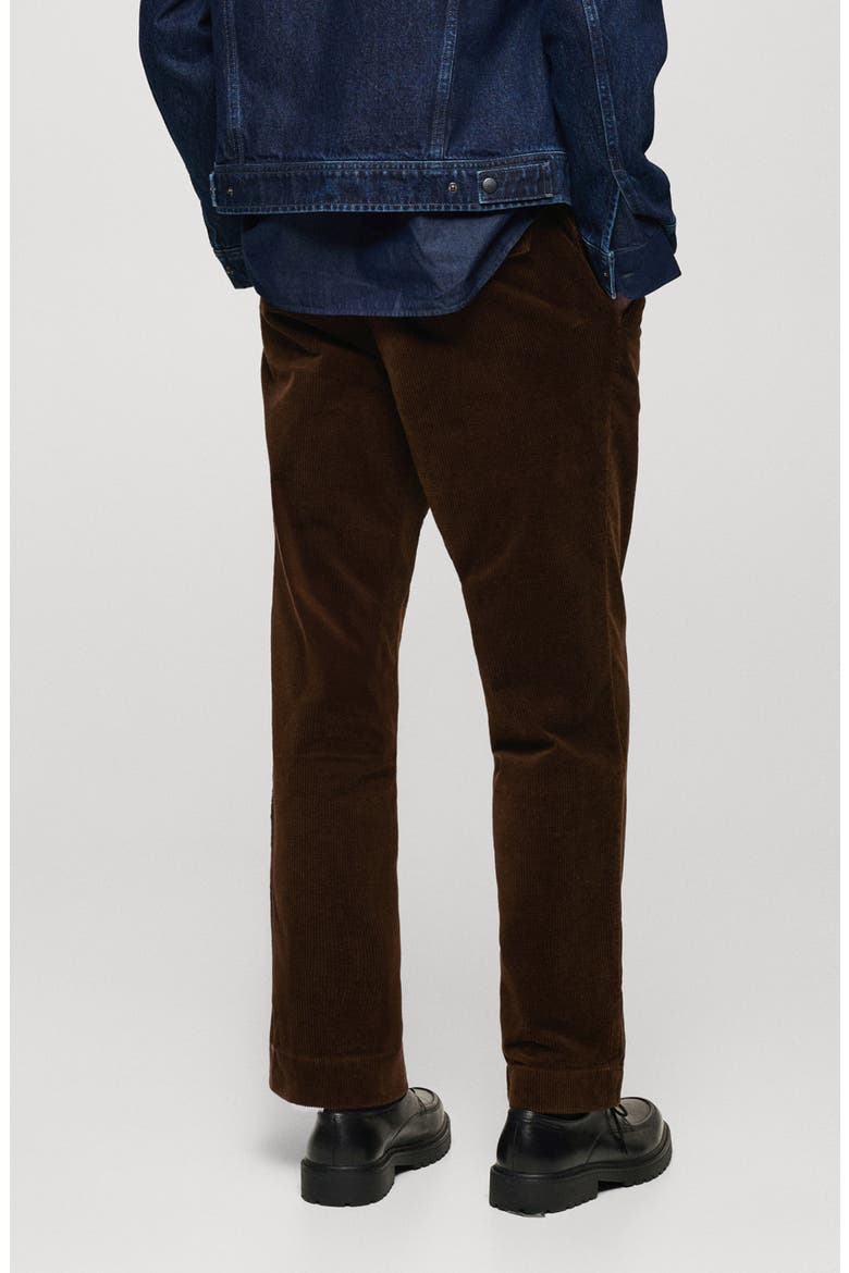 Straight Leg Corduroy Pants, Alternate, color, BROWN