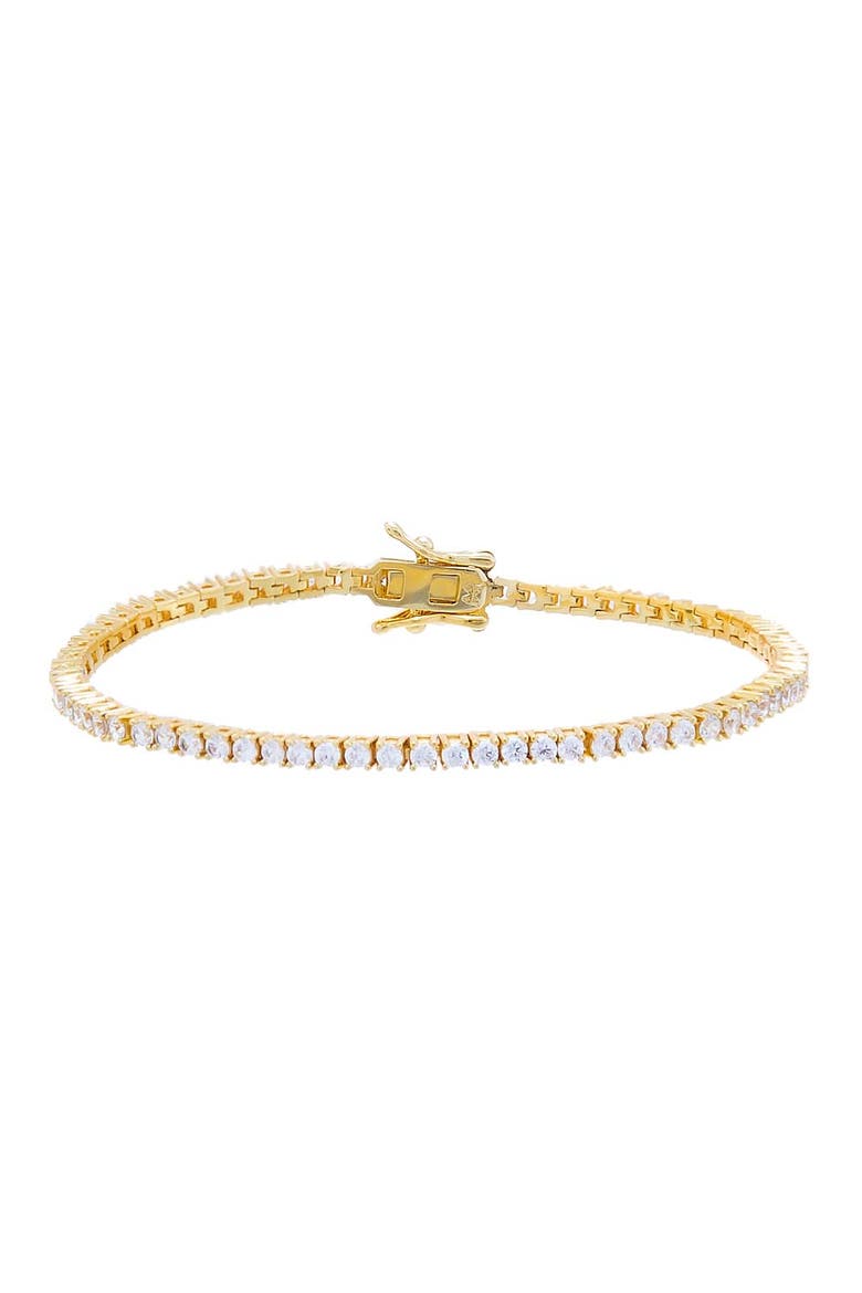 Classic Tennis Bracelet, Main, color, Gold - 6.5 Inch / 2MM