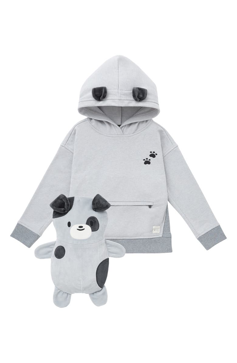 Cubcoats Cubocats Kids' Pimm the Puppy 2-in-1 Stuffed Animal Hoodie, Main, color,