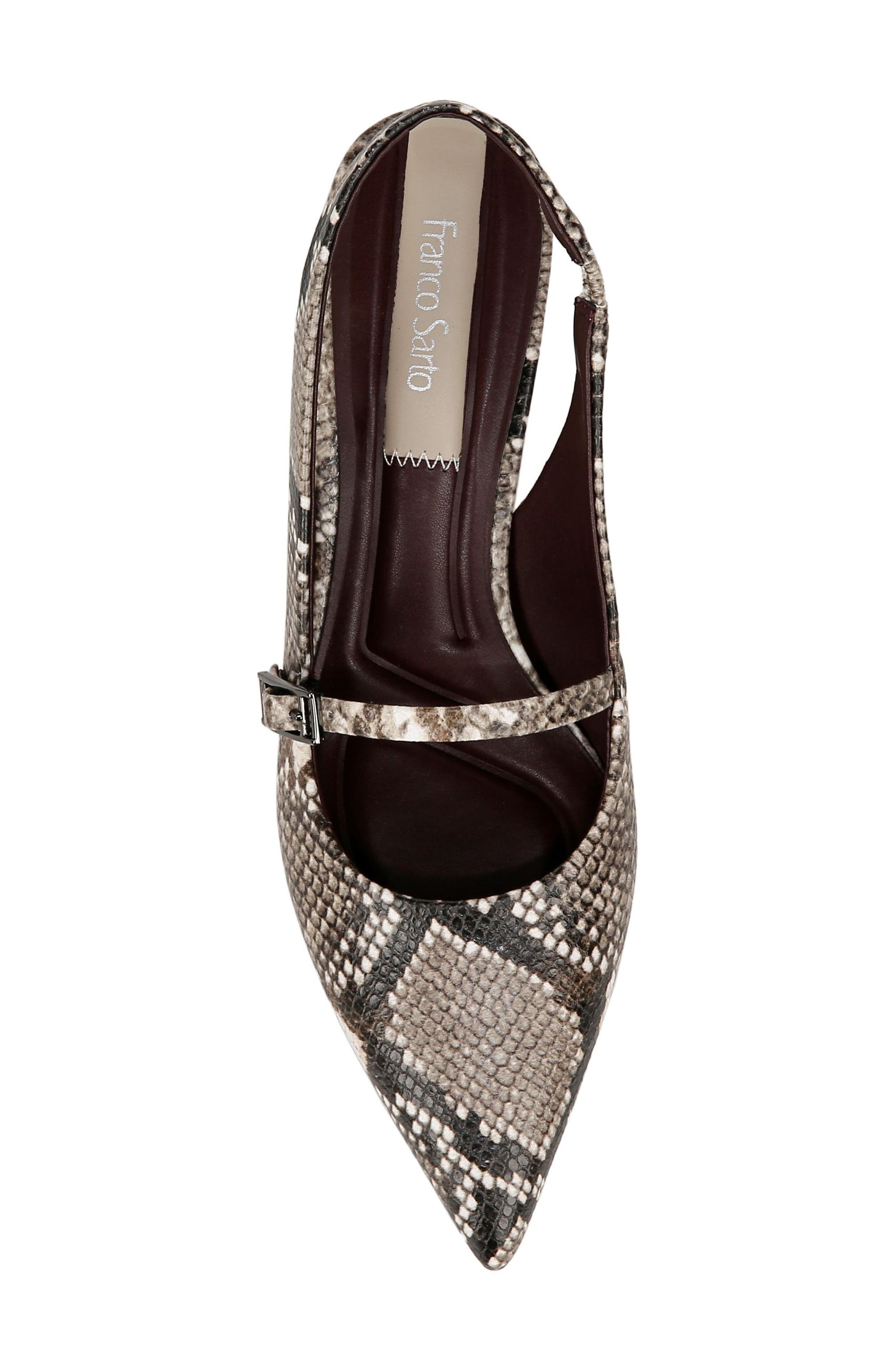 Franco Sarto Khloe Snakeskin Print Pointed Toe Pump, Alternate, color, 