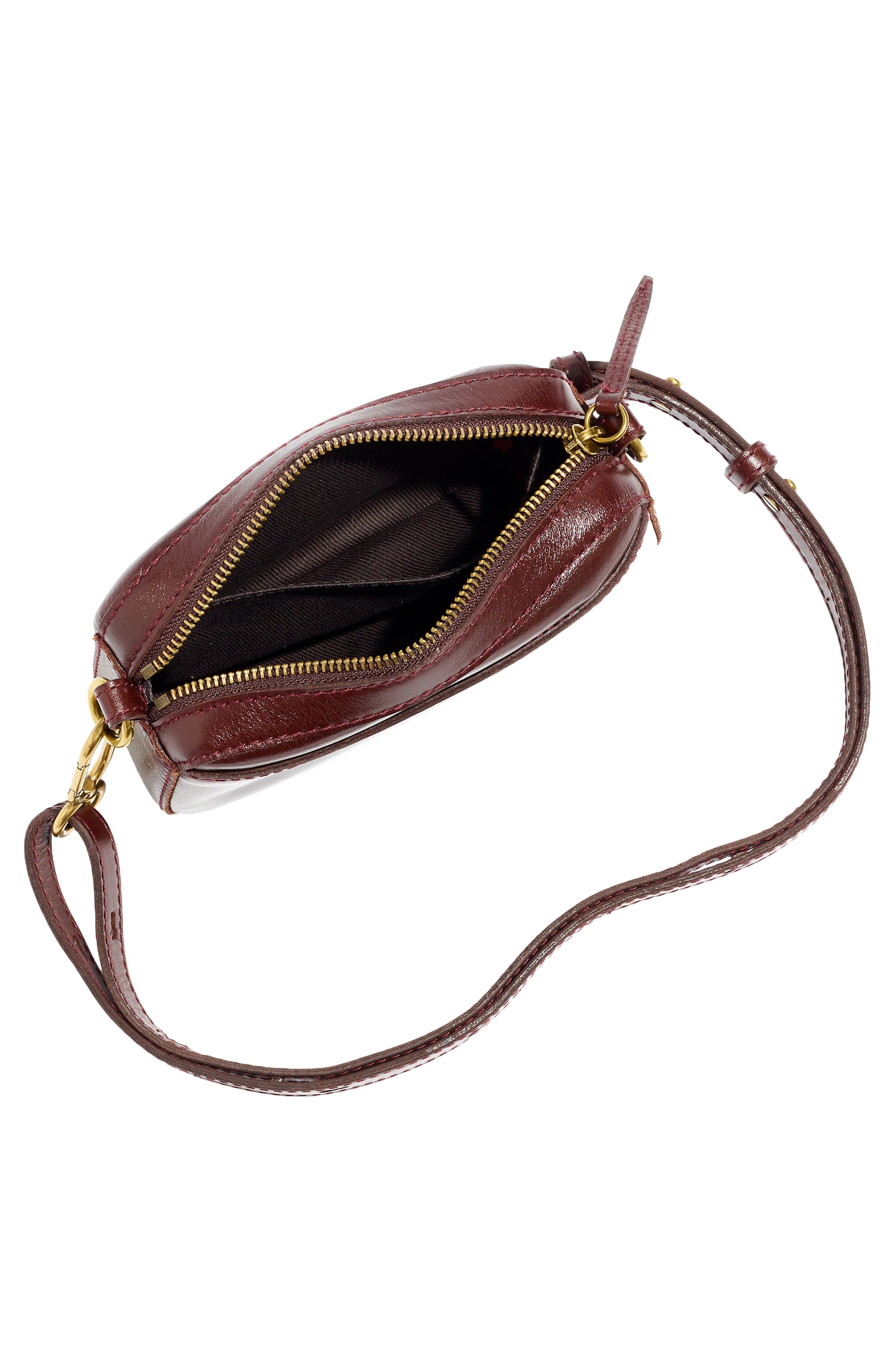 Madewell The Box Leather Carabiner Mini Crossbody Bag, Alternate, color, 