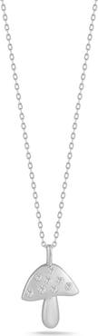 SPHERA MILANO Mushroom CZ Pendant Necklace