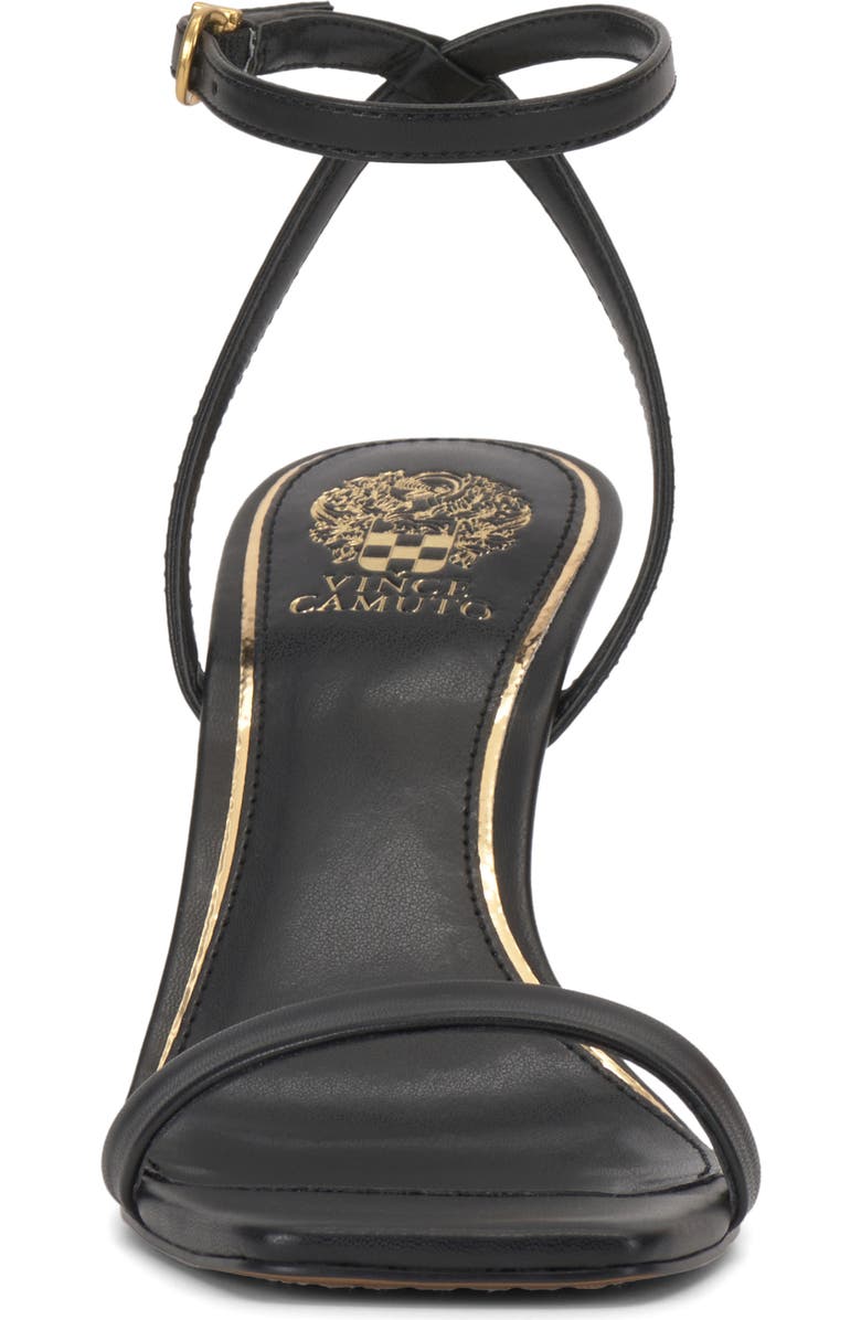 Vince Camuto Ambee Ankle Strap Wedge Sandal, Alternate, color, Black