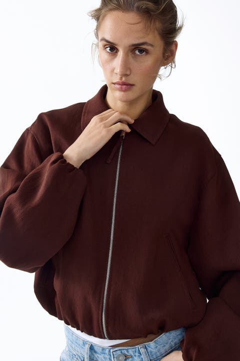 Oversized Bubble-hem Jacket