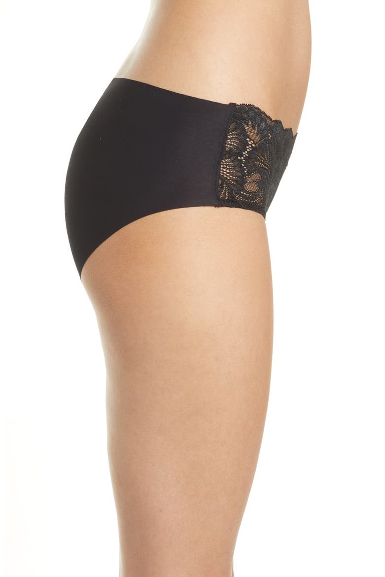 Full Circle Lace Bikini, Alternate, color, BLACK