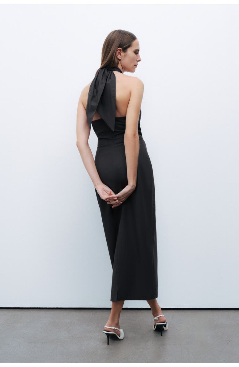 Nocturne Halter Neck Midi Dress, Alternate, color,