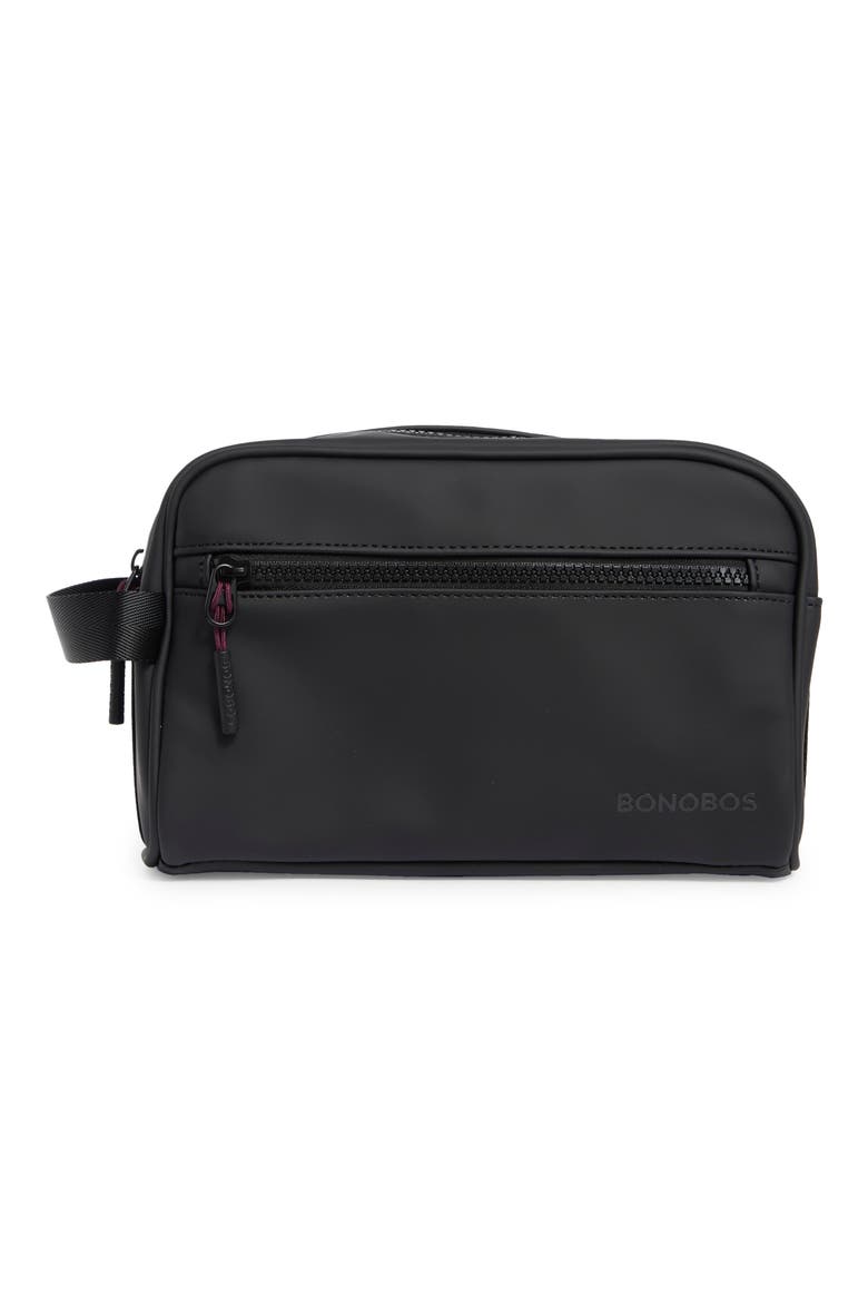 Rubberized Dopp Kit, Main, color, BLACK
