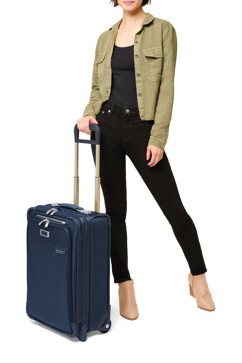 Baseline Essential 22-Inch Expandable 2-Wheel Carry-On Bag, Alternate, color, NAVY