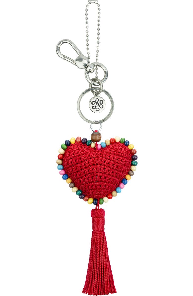 The Sak Yarnicharmz Crochet Heart Dangle, Alternate, color, Rocket Red